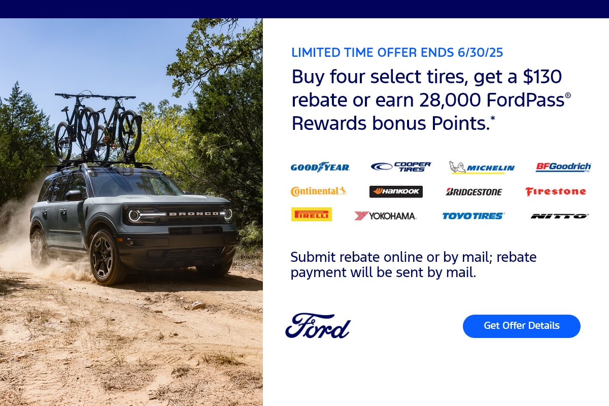 Tire rebate/FordPass® Points