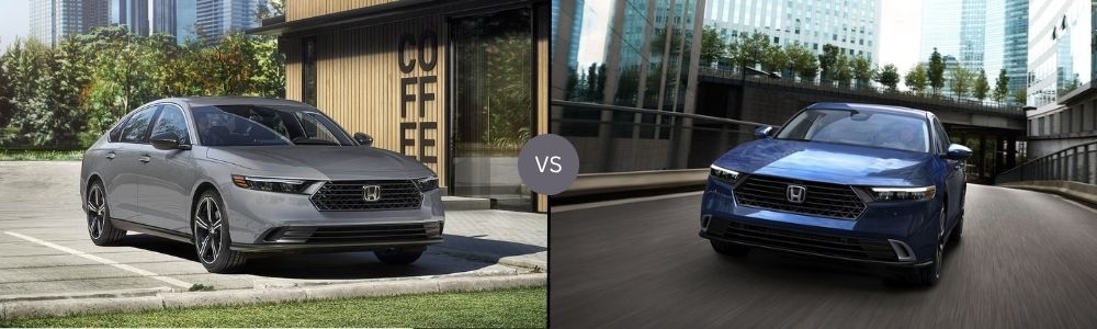 Compare 2025 Honda Accord Sport Hybrid vs. 2025 Honda Accord Touring Hybrid