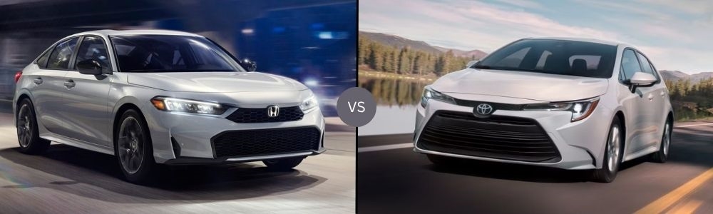 Compare the 2025 Honda Civic vs. 2025 Toyota Corolla