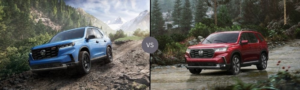Compare 2025 Honda Pilot TrailSport vs. 2025 Honda Pilot Elite