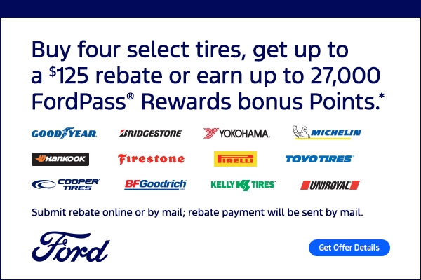 Tire rebate/FordPass® Points