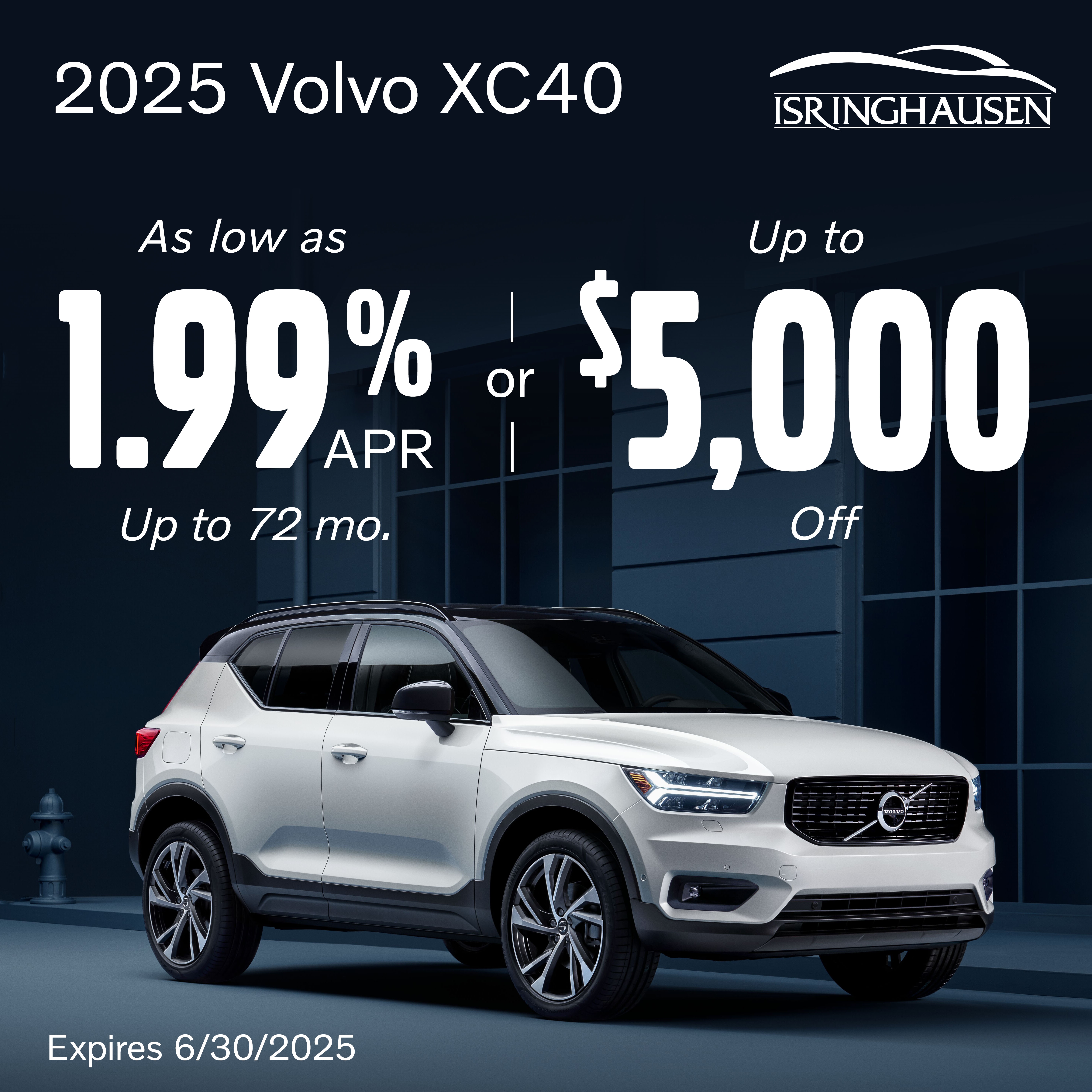 Be road-ready for summer in a Volvo XC40 from Isringhausen