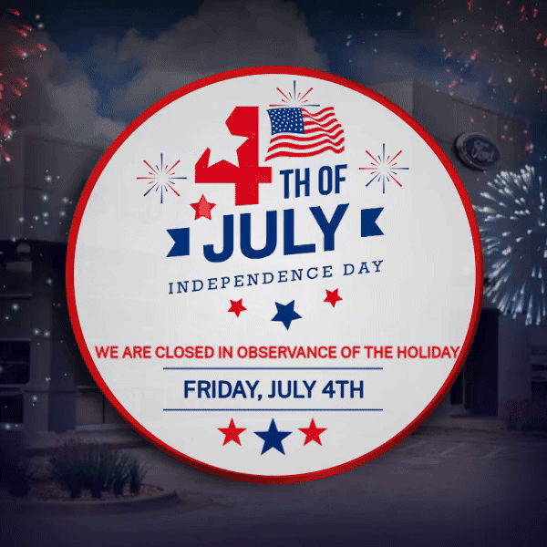 Closed July 4th in Observance of Independence Day