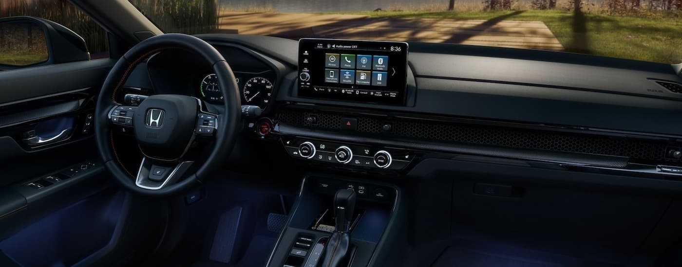 The black dash n a 2025 Honda CR-V Hybrid.