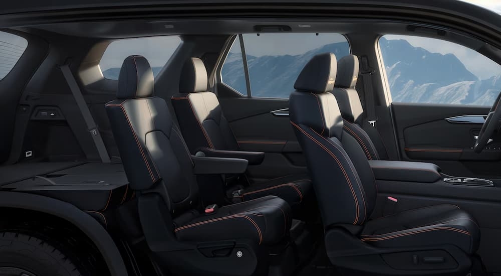 The front and rear seating in a 2025 Honda Pilot