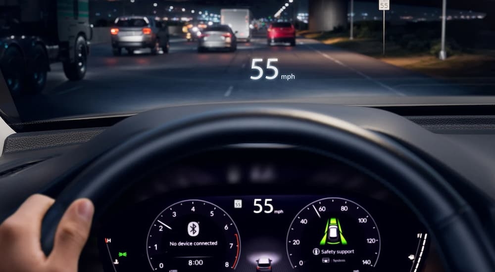 Heads up display in a 2025 Honda Pilot