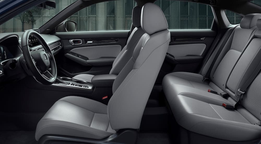 Grey interior and seating in a 2026 Honda Civic