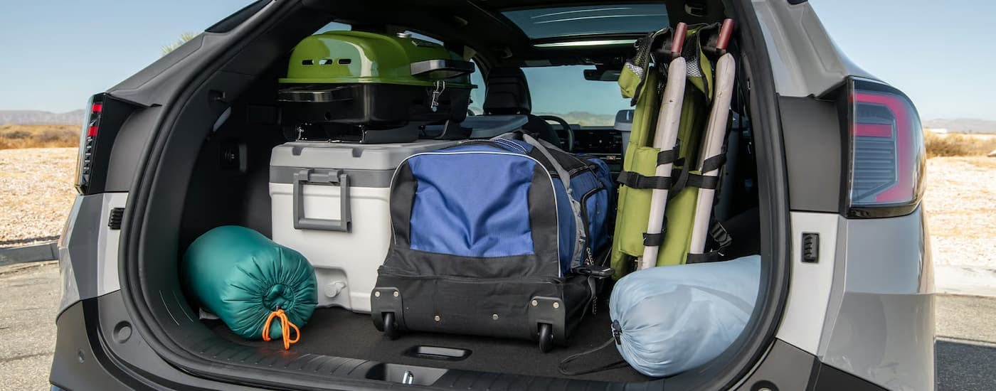 Cargo in the rear storage area of a 2026 Kia Sportage