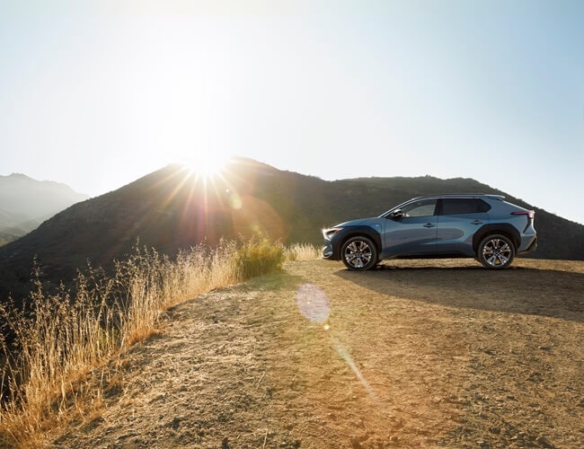 Subaru Solterra EV Mountain Sunrise