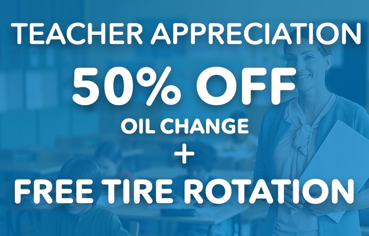 50% Off Oil Change +