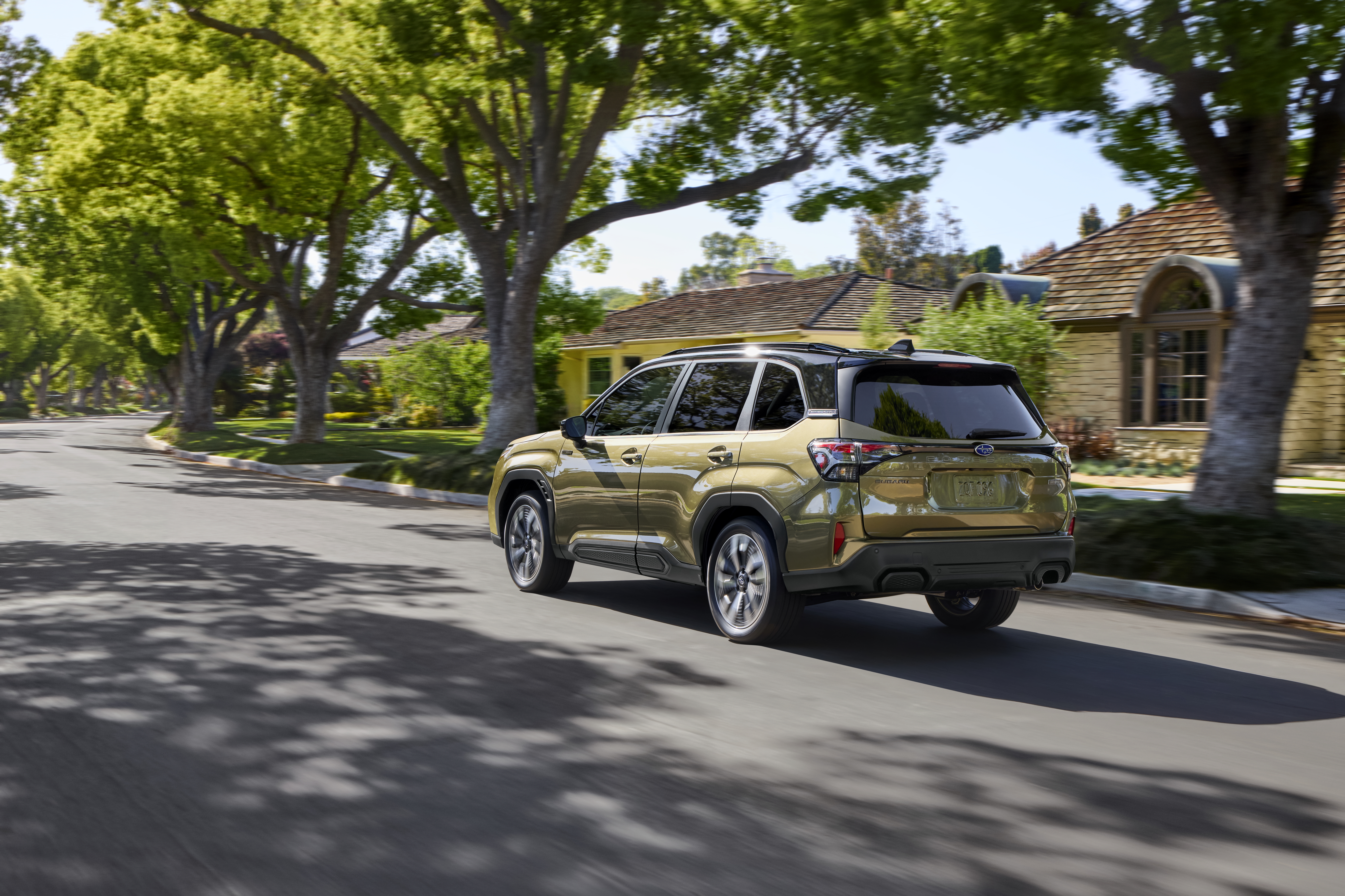 2025 Subaru Forester Hybrid driving through Utah terrain