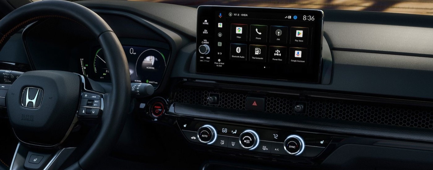 The black dash in a 2026 Honda CR-V.