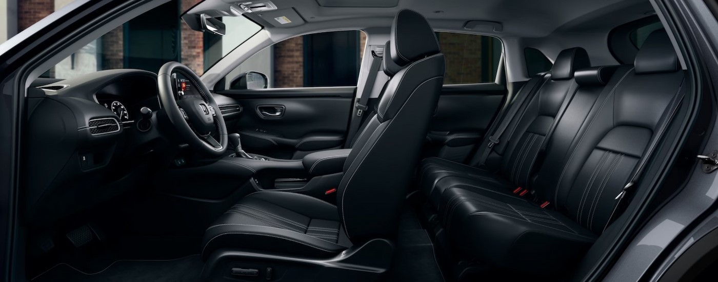 The black interior in a 2026 Honda HR-V.