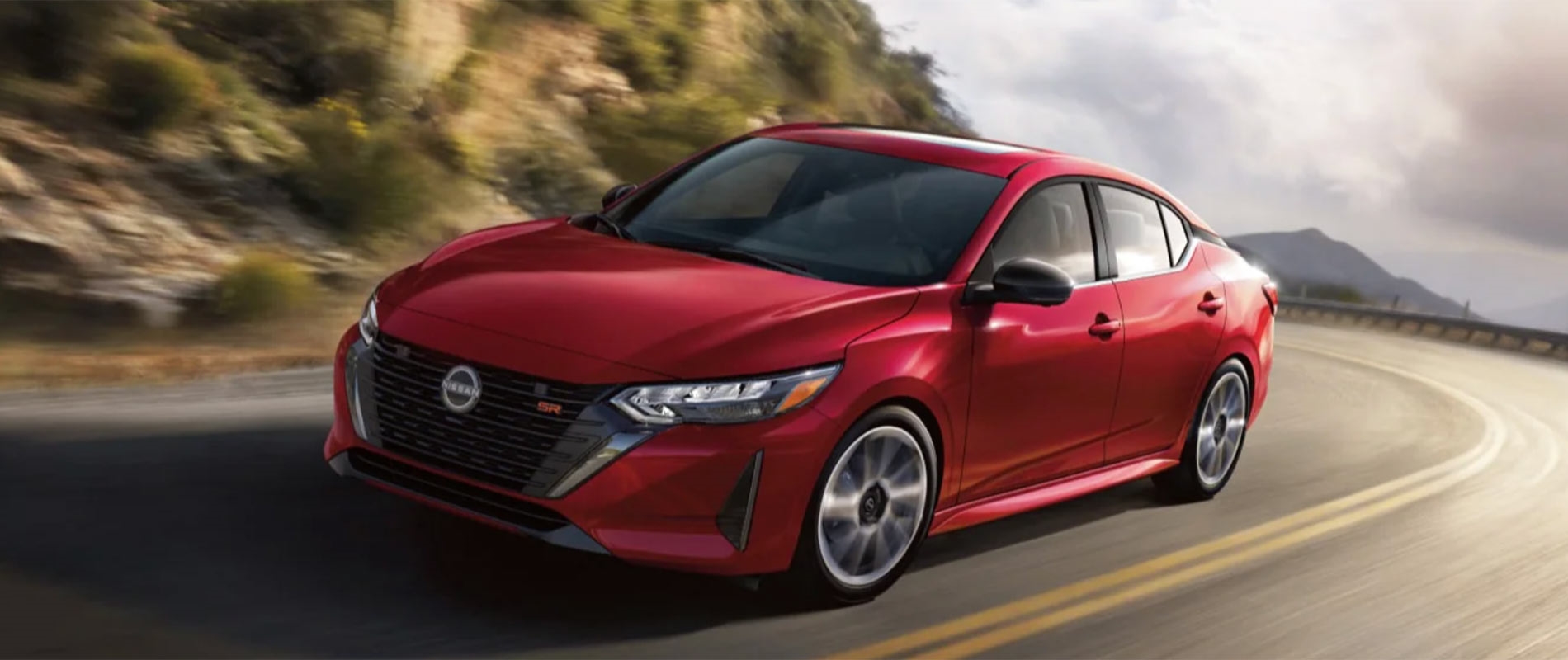 New Nissan Sentra on a highway