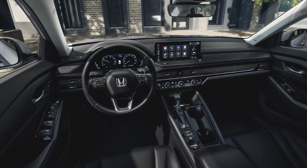 The black dash in a used 2023 Honda Accord for sale near Union City.