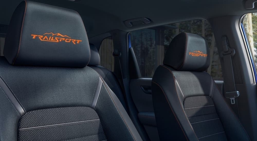 The black interior in a 2026 Honda CR-V TrailSport.