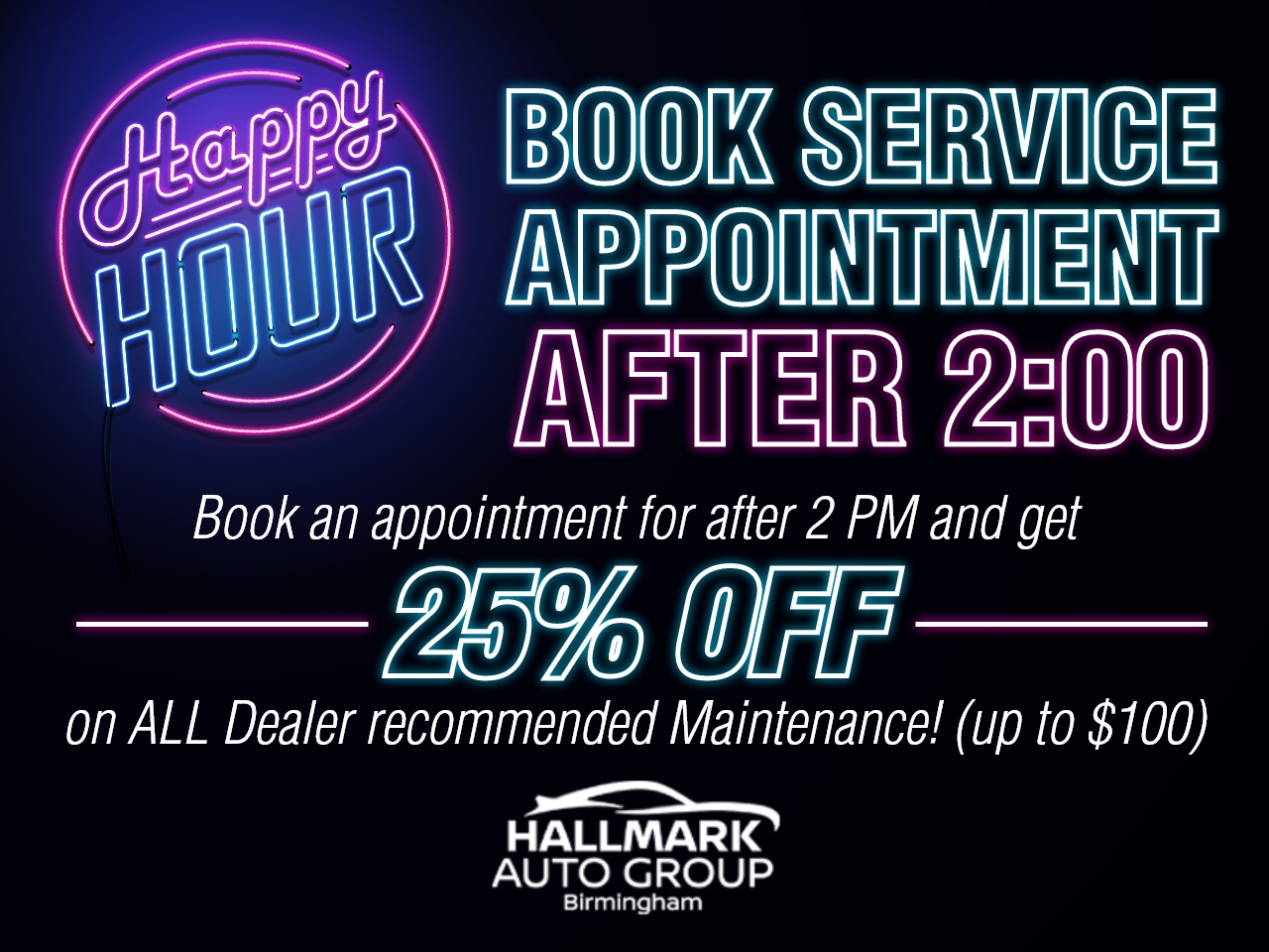 Afternoon Appointment Discount