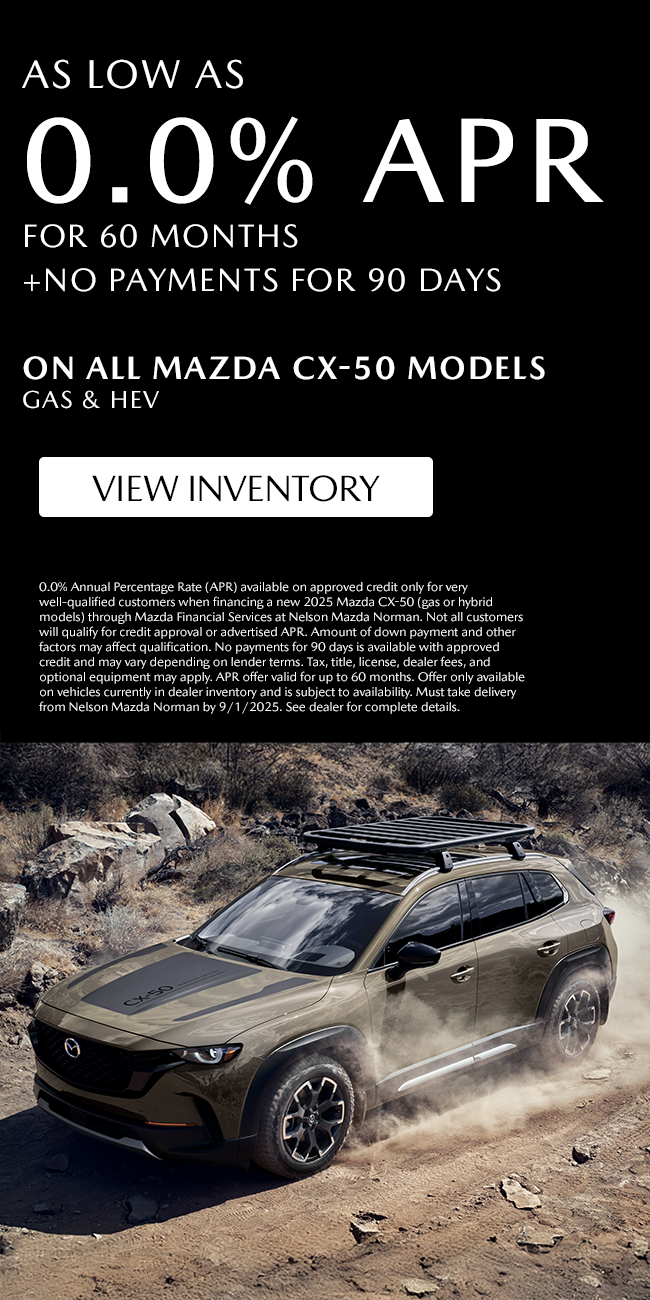 0.0% APR CX-50 In-Line New SRP Card