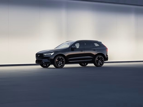 black 2026 Volvo XC60 SUV parked on the road