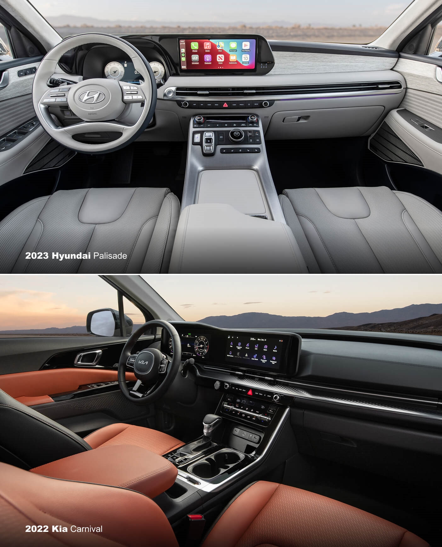 Used Kia vs. Hyundai Technology Highlights