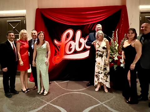 the Chalmers Ford team at UNM Lobo Club's Cherry & Silver Scholarship Gala 2025