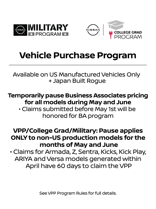 nissan military discount program