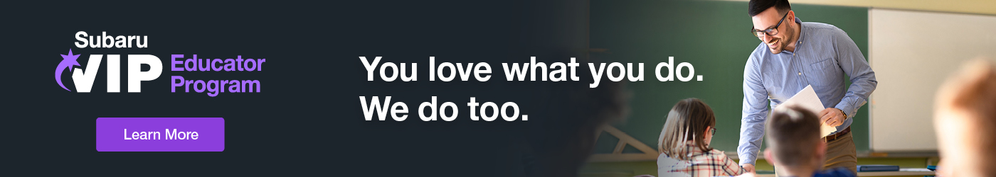 Subaru VIP Educator Program Banner