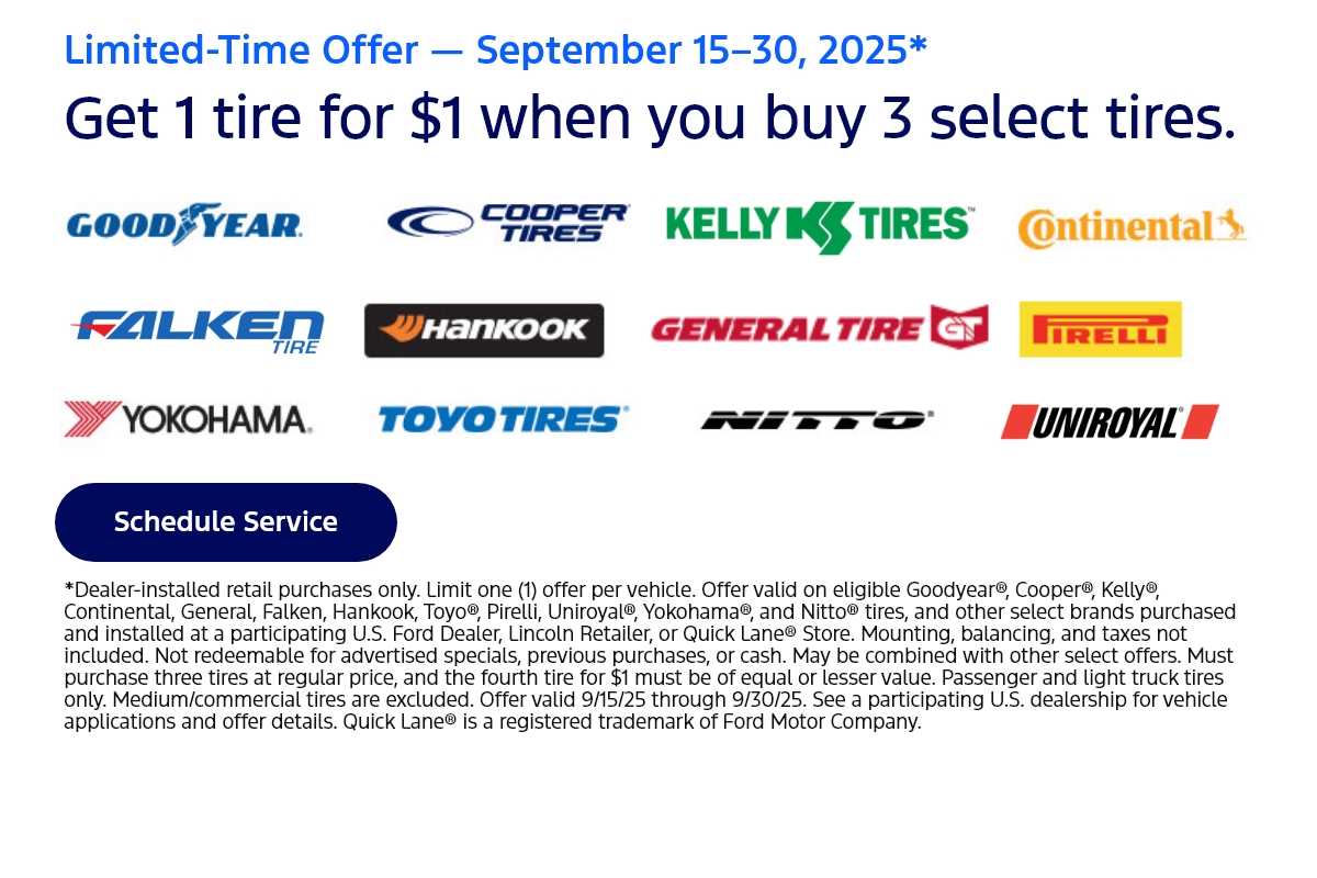 Get 1 Tire for $1
