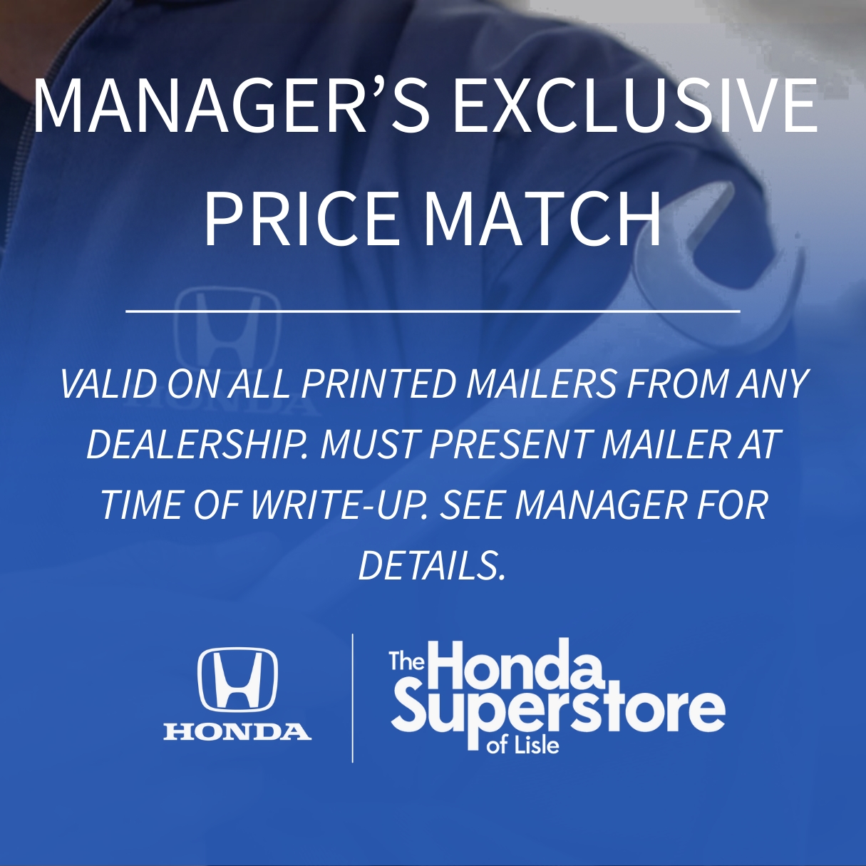 Manager's Price Match