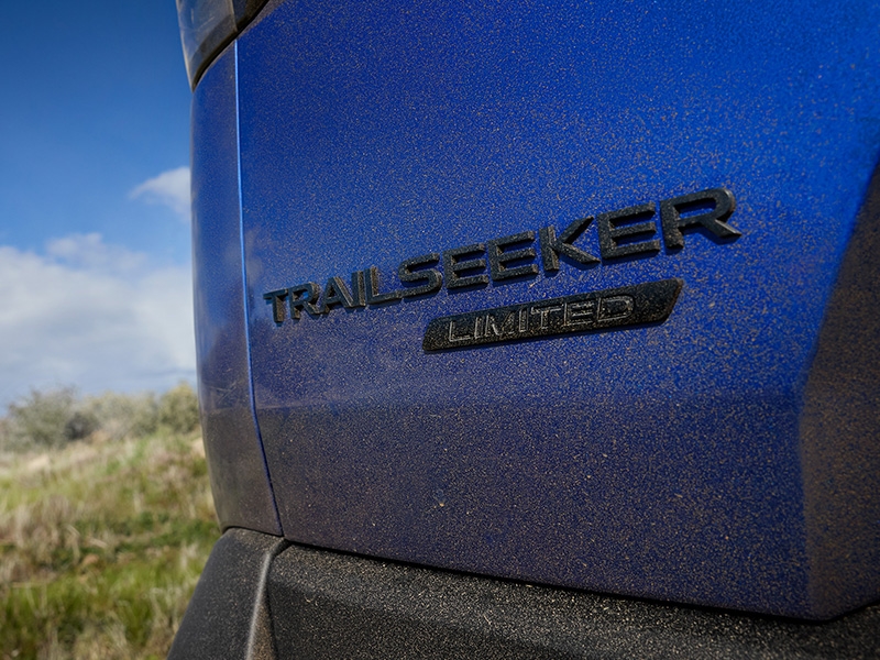 2026 Subaru Trailseeker rear emblem coming soon to Castle Subaru McHenry.