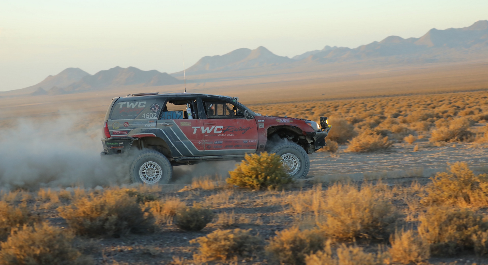 TWC Racing truck in desert