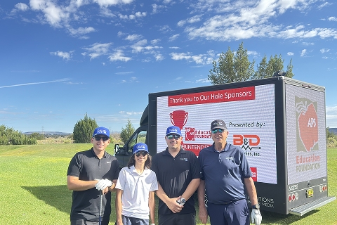 The Chalmers Ford team at the 2025 Albuquerque Public Schools Superintendent's Cup golf tournament