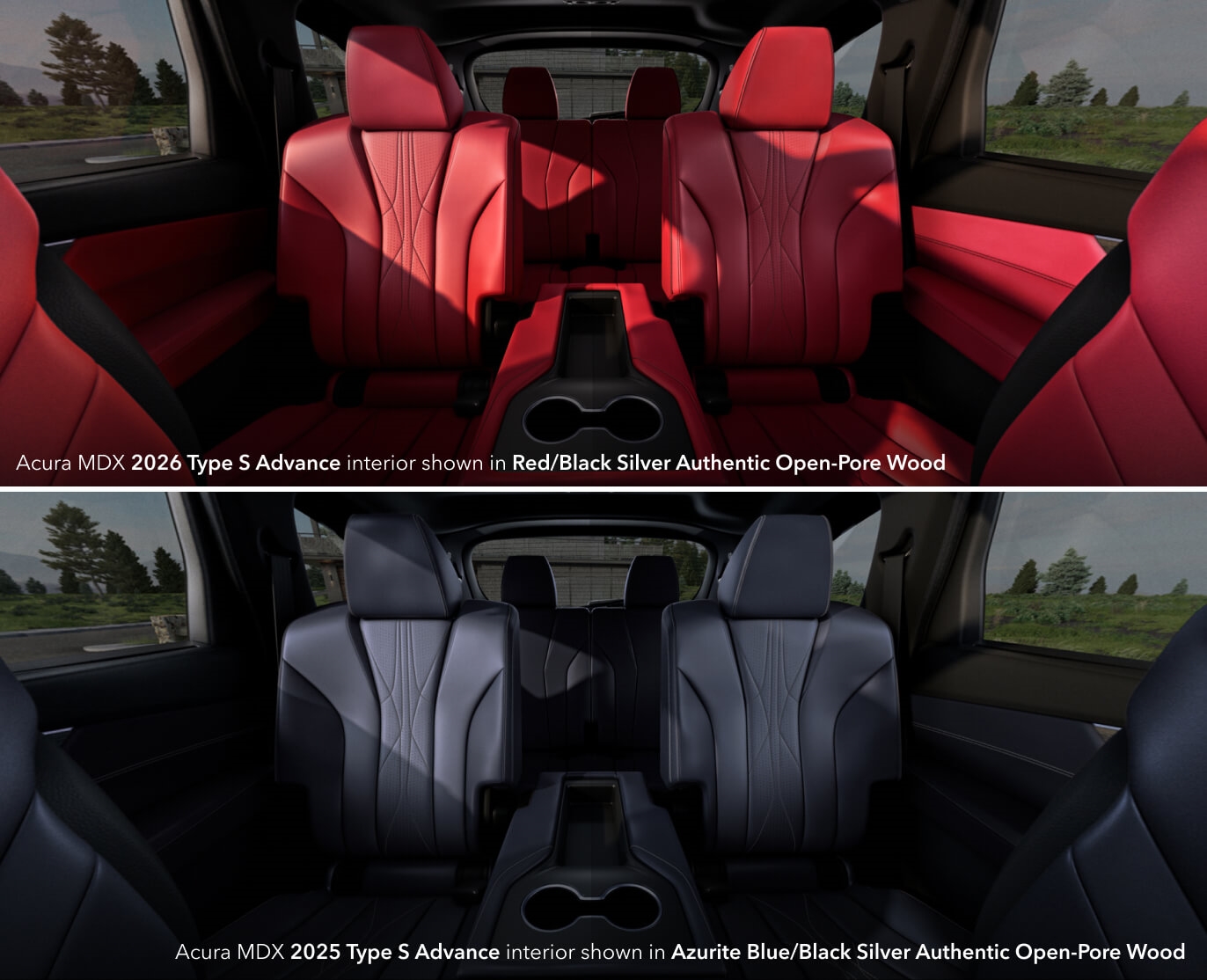 2026 vs. 2025 Acura MDX Dimensions