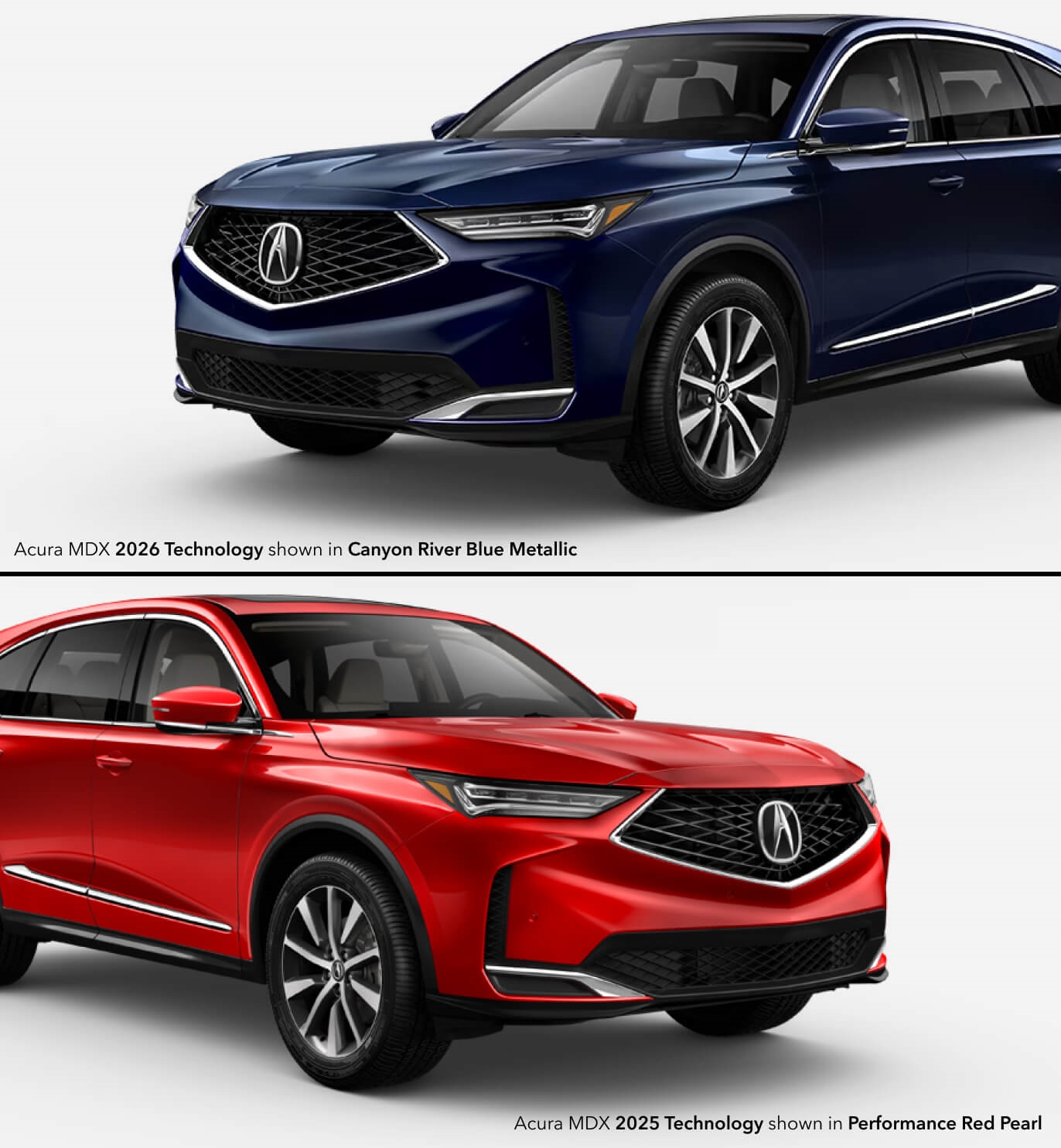 2026 vs. 2025 Acura MDX Trims