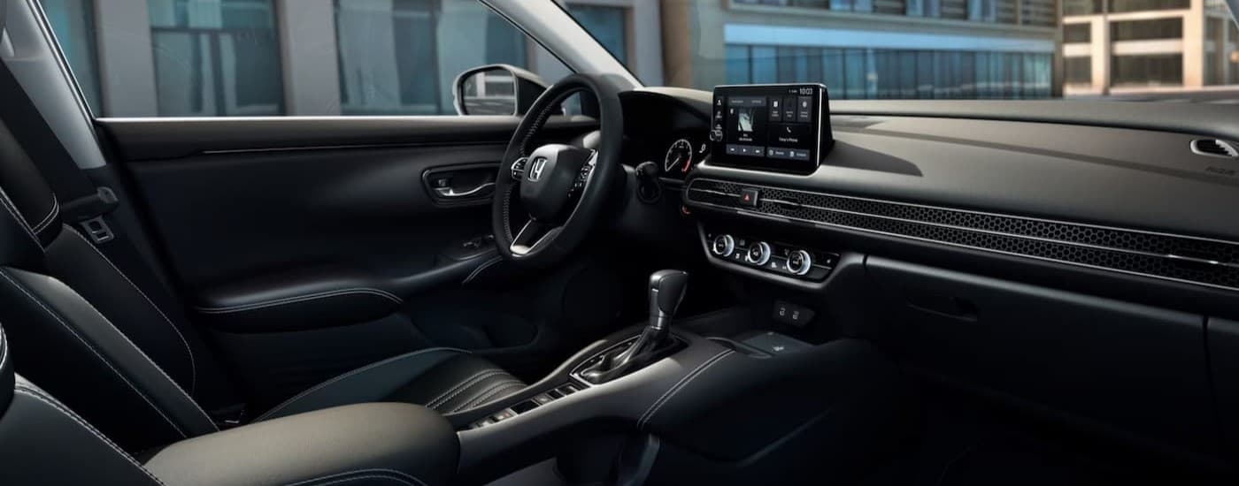 The black dash in a 2026 Honda HR-V.