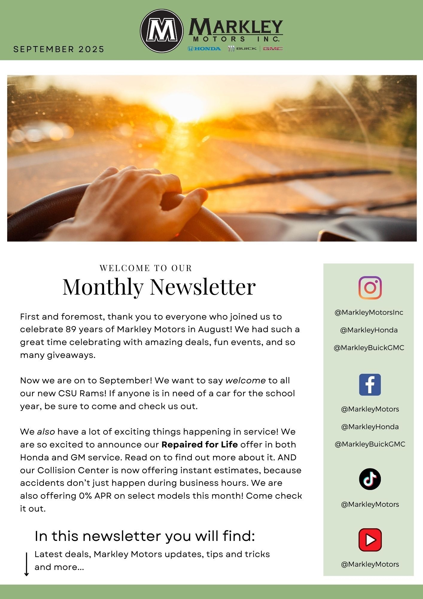 Newsletter Page 1