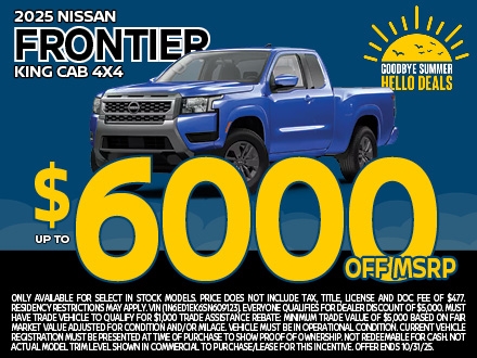 2025 Nissan Frontier MSRP Special