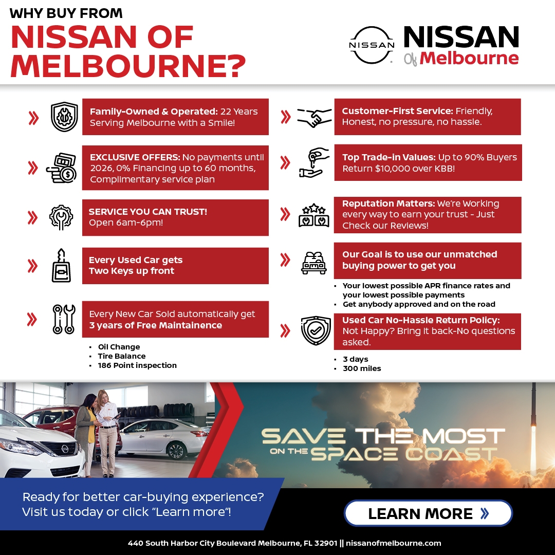 Why Buy at Nissan of Melbourne