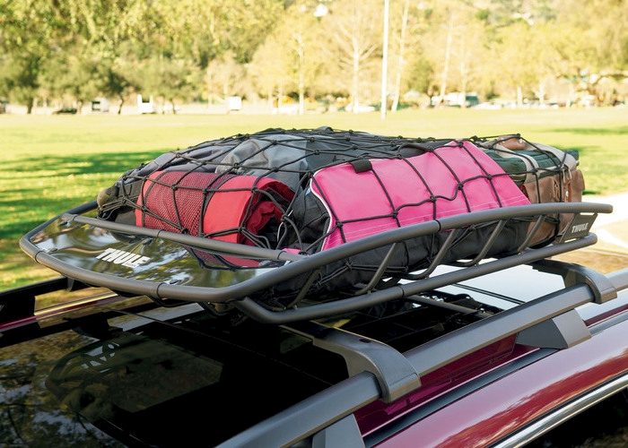 Thule Heavy Duty Black Roof Cargo Basket with Cargo Net