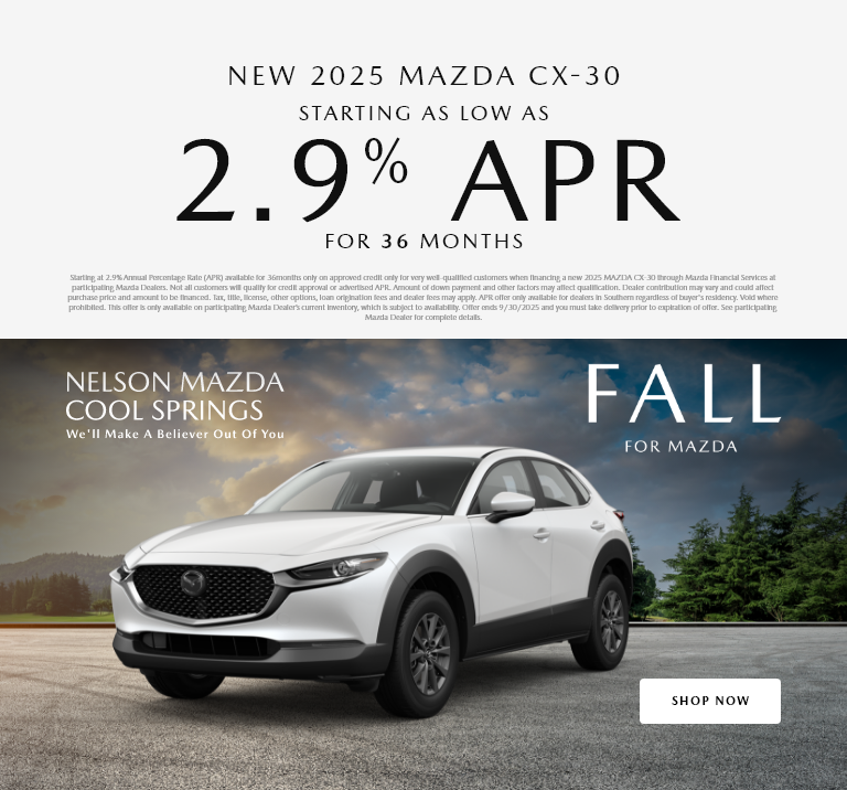 Mazda CX-30 September 2025 Specials