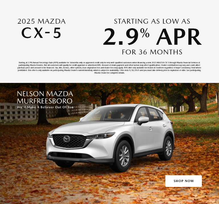 Mazda CX-5 September 2025 Specials
