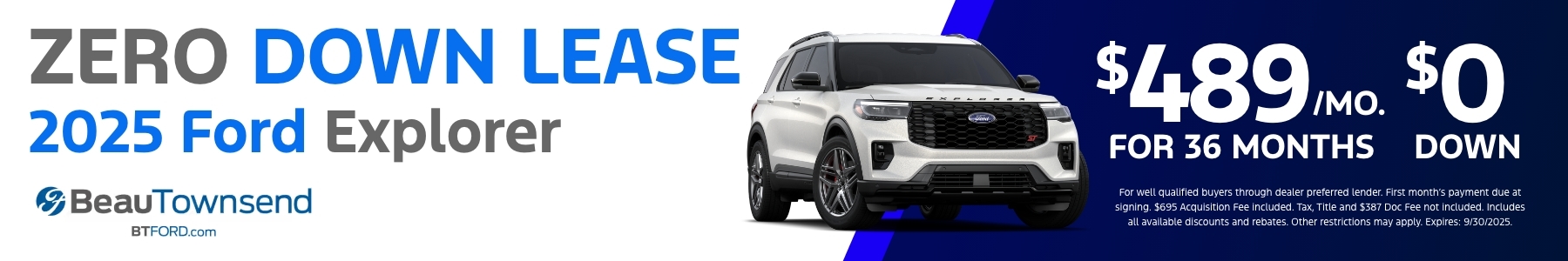 Explorer Lease Deal
