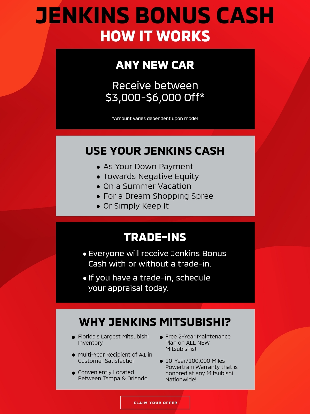 Jenkins Bonus Cash