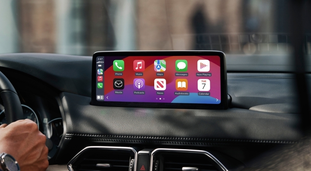 Infotainment screen in a 2025 Mazda CX-5