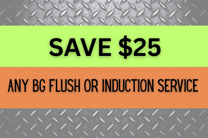 BG Flush OR Induction Service