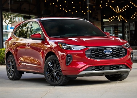 red 2026 Ford Escape SUV parked on the side of a road