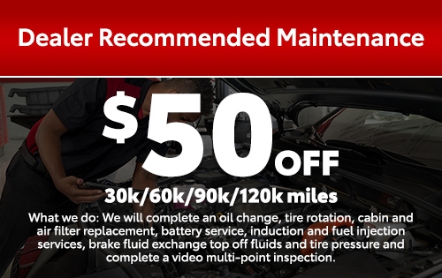 Dealer Recommended Maintenance