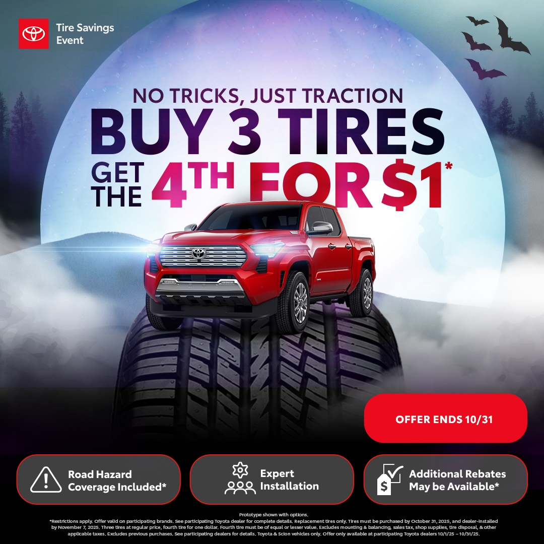 Buy 3 Tires Get 4th for $1