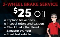 2-Wheel Brake Service
