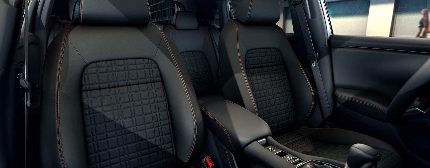 Black leather interior in a 2025 Honda HR-V 